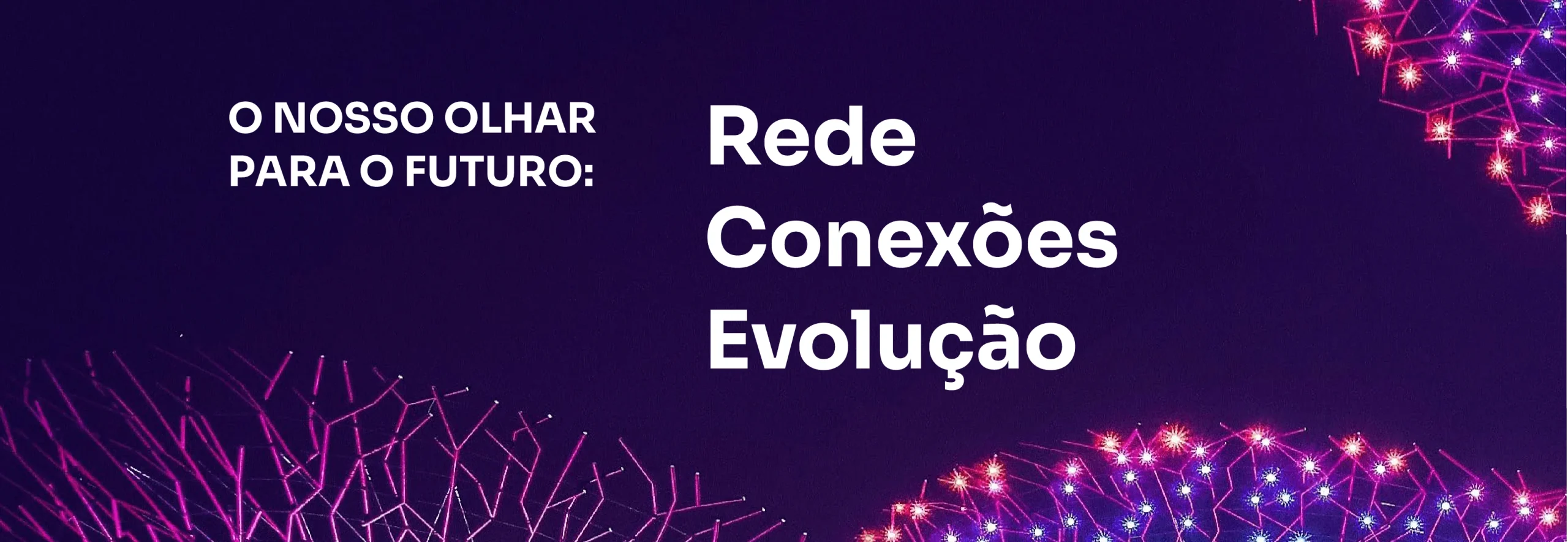 O nosso olhar para o futuro: Rede, Conexões, Evolução