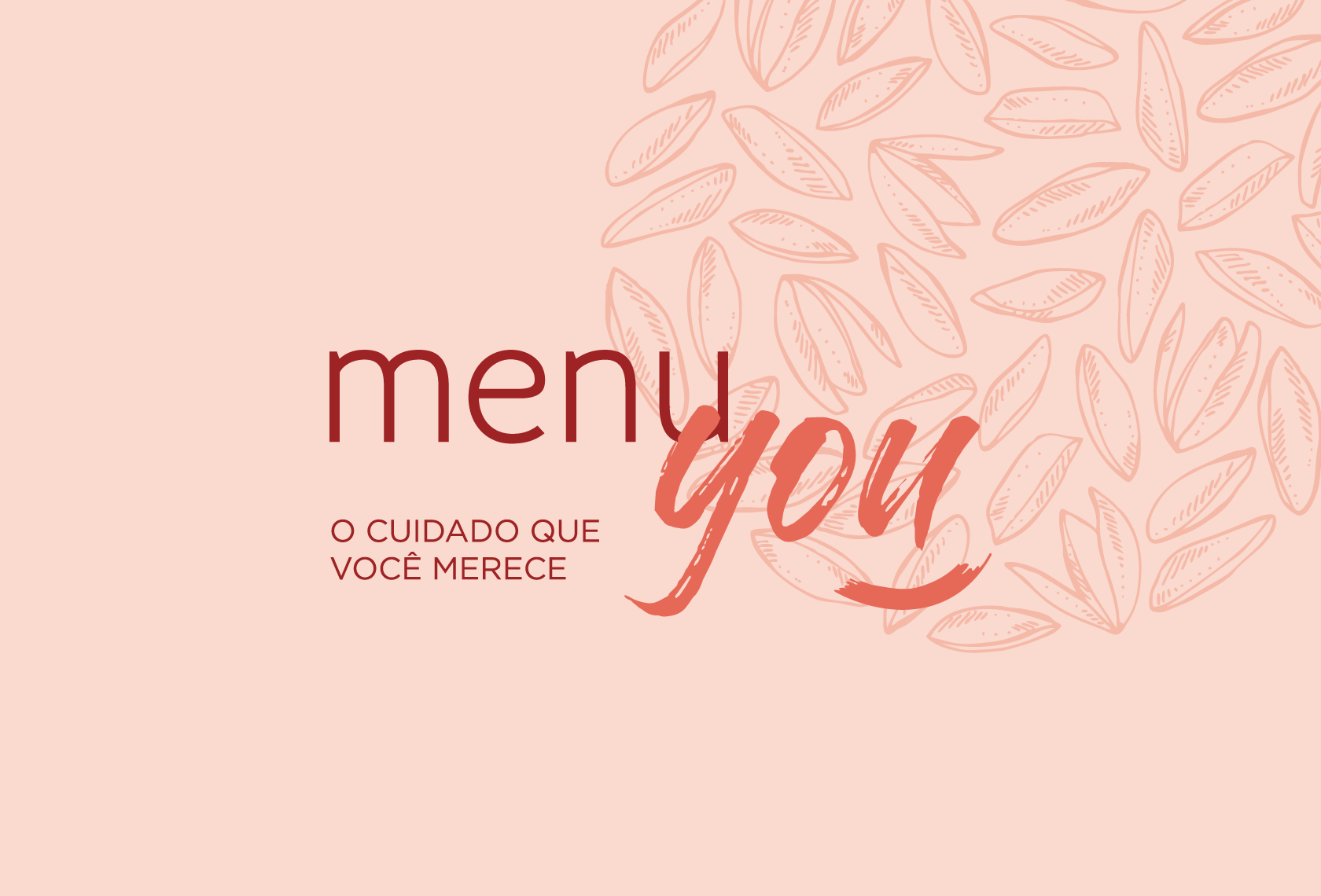 Logo da marca Menu You e a tagline "o cuidado que você merece"